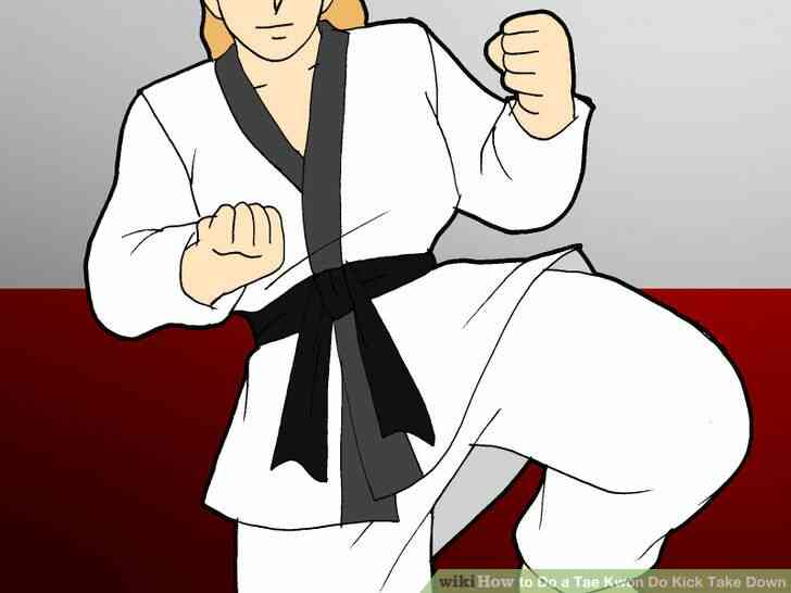 Image intitulée Faire un Tae Kwon Do Coup de Prendre vers le Bas de l
